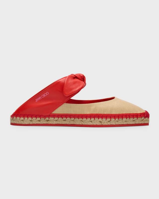 Reka Knotted Bow Espadrille Mules